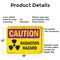 Signmission Radiation & Laser Sign, 12 in H x 18 in W, Aluminum, Rectangle OS-2PACK-CR-A-1218-L-10185 - alternate 6